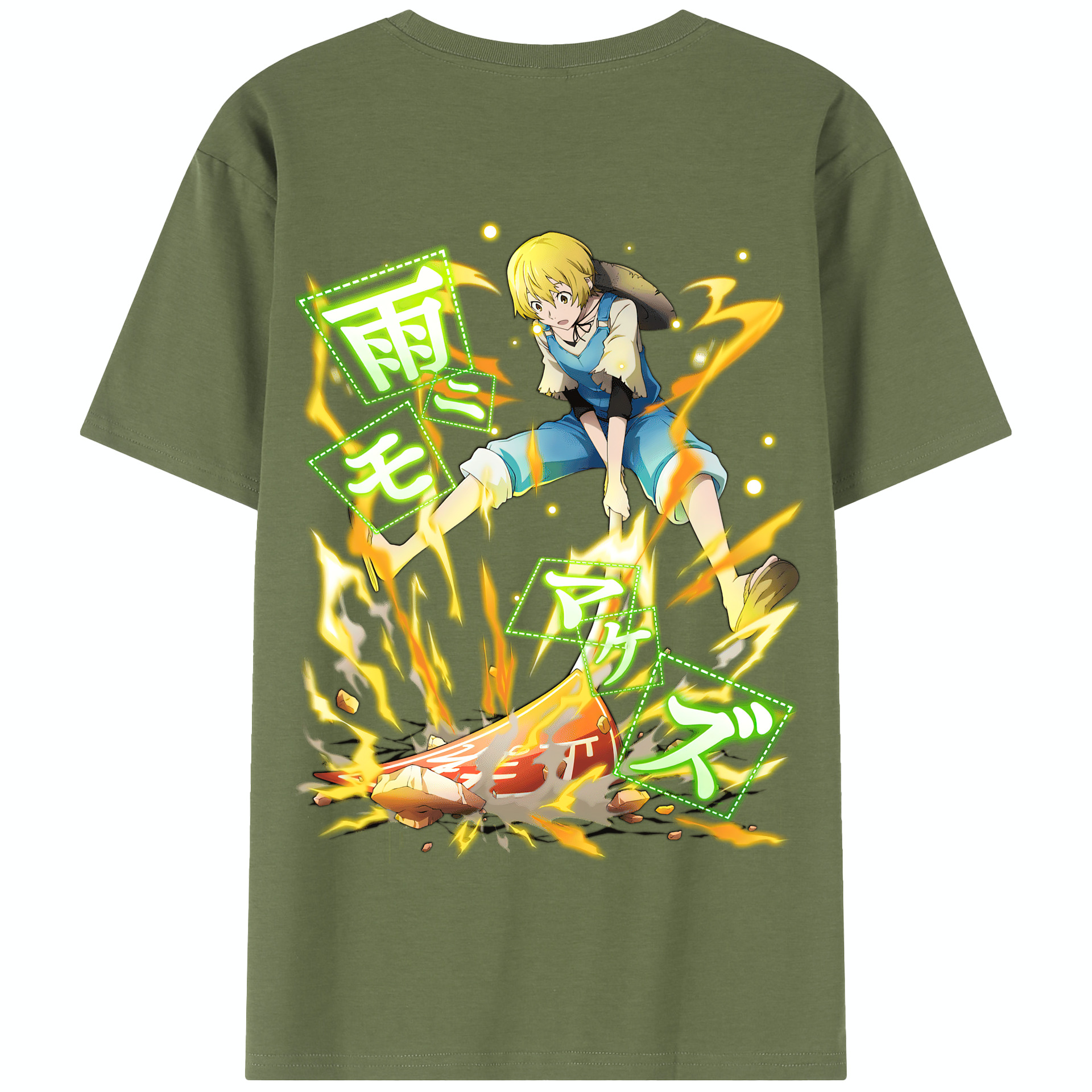 （画像用） 文豪ストレイドッグス Bungo Stray Dogs 綿100％半袖Tシャツ（背面プリント）